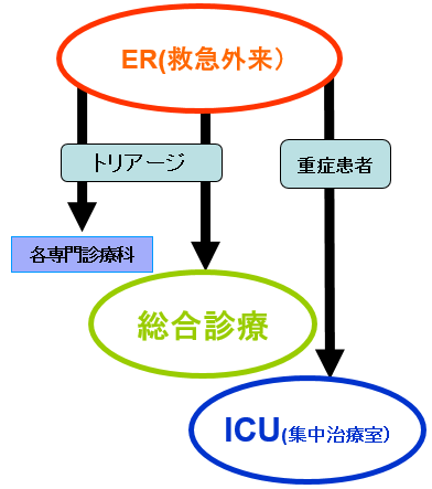 ER(救急外来)の図